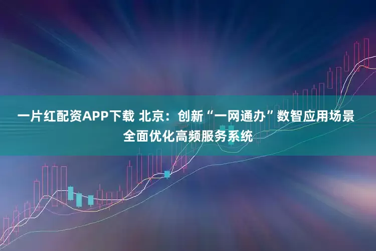 一片红配资APP下载 北京：创新“一网通办”数智应用场景 全面优化高频服务系统